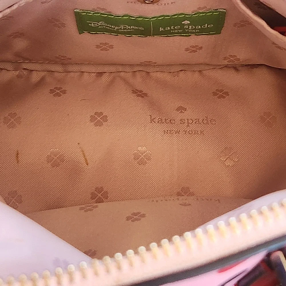 Kate Spade New York Disney Parks Mickey Mouse Ears Pink Red Purse Tote Bag READ